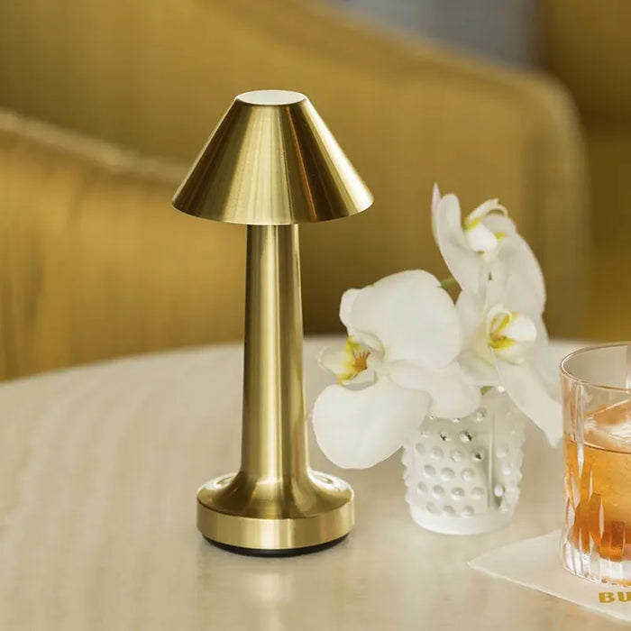 LumaNest LED Table Lamp – Compact Ambient Lighting | Elegant Modern Metal Design