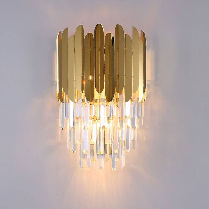 Veloura Glass Wall Light – Modern Luxury Wall Lamp | Elegant Stainless Steel Sconce for Contemporary Interiors