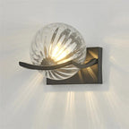 Lunara Glass LED Wall Light – Contemporary Designer Sconce | Modern Ambient Lighting