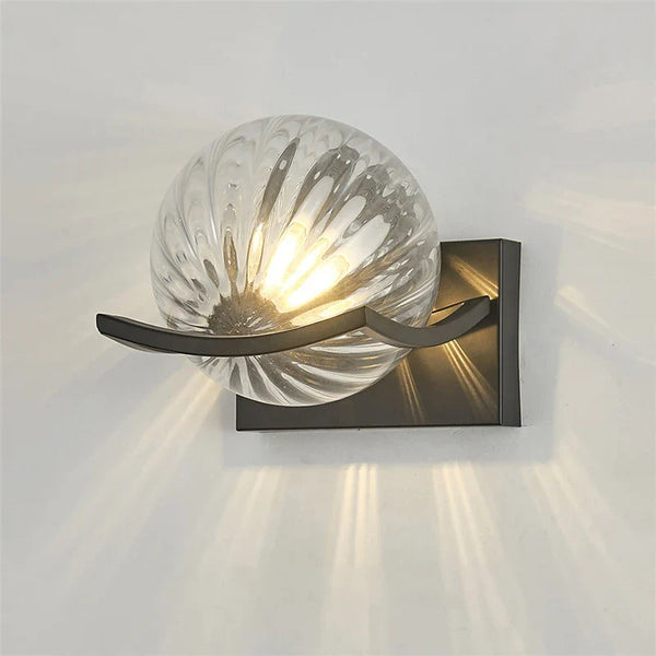 Lunara Glass LED Wall Light – Contemporary Designer Sconce | Modern Ambient Lighting