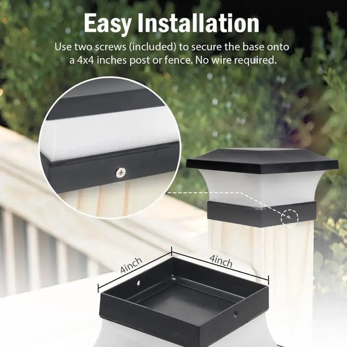 Light – Solar Powered Outdoor Pillar Lamp | IP65 Garden Column Light