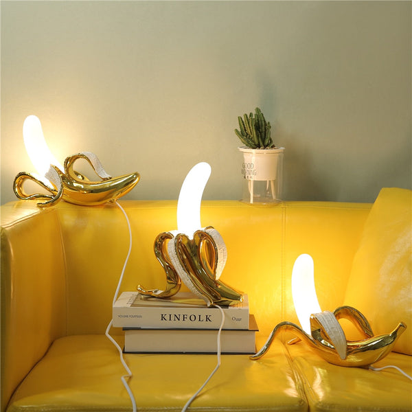 MaisonBanana Designer Table Lamp – Art Deco LED Accent Light | Sculptural Statement Lighting