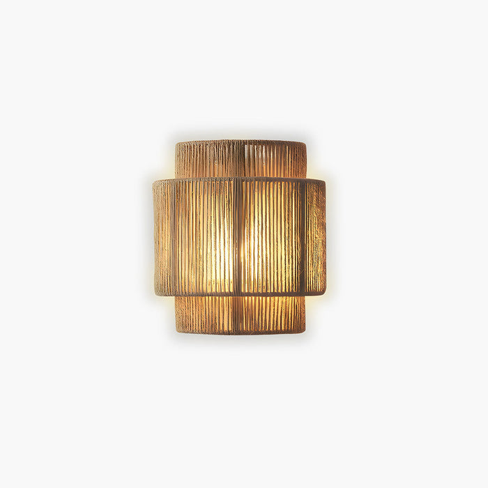 Natura Rope Wall Light – Rustic Organic Lighting | Handcrafted Coastal Accent Sconce