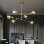 Luccero Sputnik Chandelier – Mid-Century Modern Ceiling Light | Industrial Designer Pendant for Contemporary Interiors
