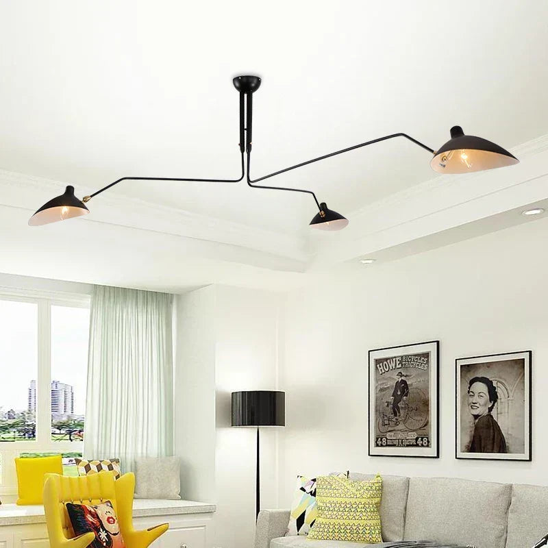 Ironova Rotating Ceiling Light – Industrial Multi-Head Pendant Lamp | Modern Loft Lighting for Contemporary Interiors