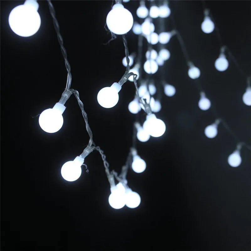 Multicolour LED Globe String Lights – IP44 Waterproof Outdoor Christmas Lights for Gardens, Parties, Weddings & Holiday Decorations