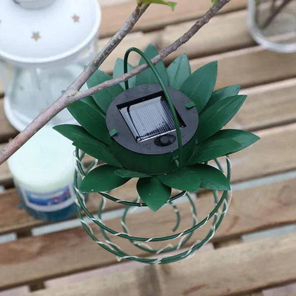 2-Piece Solar Pineapple Garden Light – Decorative Outdoor Solar Lamp Set