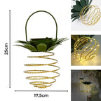 2-Piece Solar Pineapple Garden Light – Decorative Outdoor Solar Lamp Set