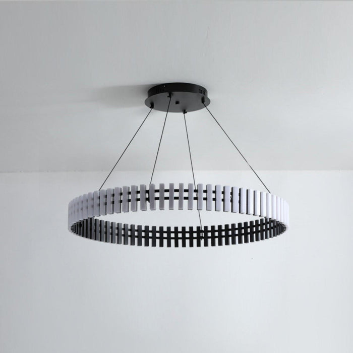 Carousel Pendant Chandelier – Modern Ring LED Suspension Light | Elegant Statement Lighting