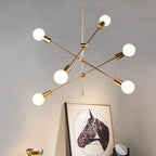 Luccero Sputnik Chandelier – Mid-Century Modern Ceiling Light | Industrial Designer Pendant for Contemporary Interiors