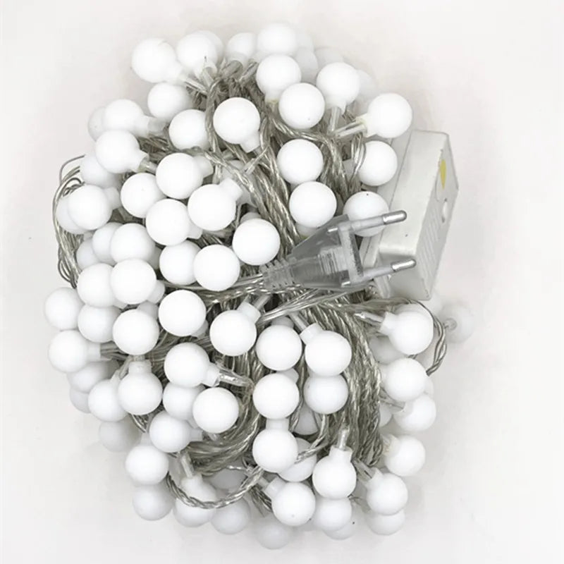 Multicolour LED Globe String Lights – IP44 Waterproof Outdoor Christmas Lights for Gardens, Parties, Weddings & Holiday Decorations