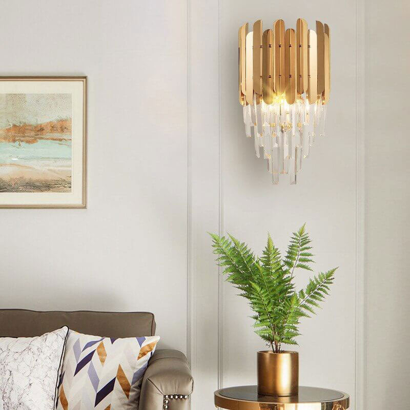 Bellevue Crystal Wall Light – Mini Chandelier Sconce | Luxury Decorative Accent Lighting