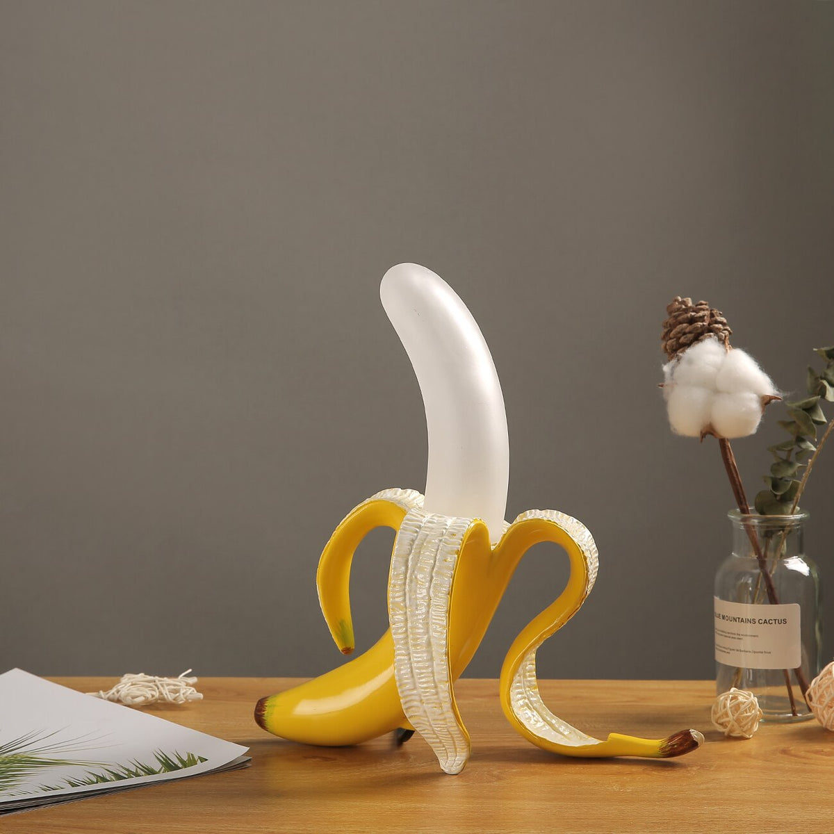 MaisonBanana Designer Table Lamp – Art Deco LED Accent Light | Sculptural Statement Lighting