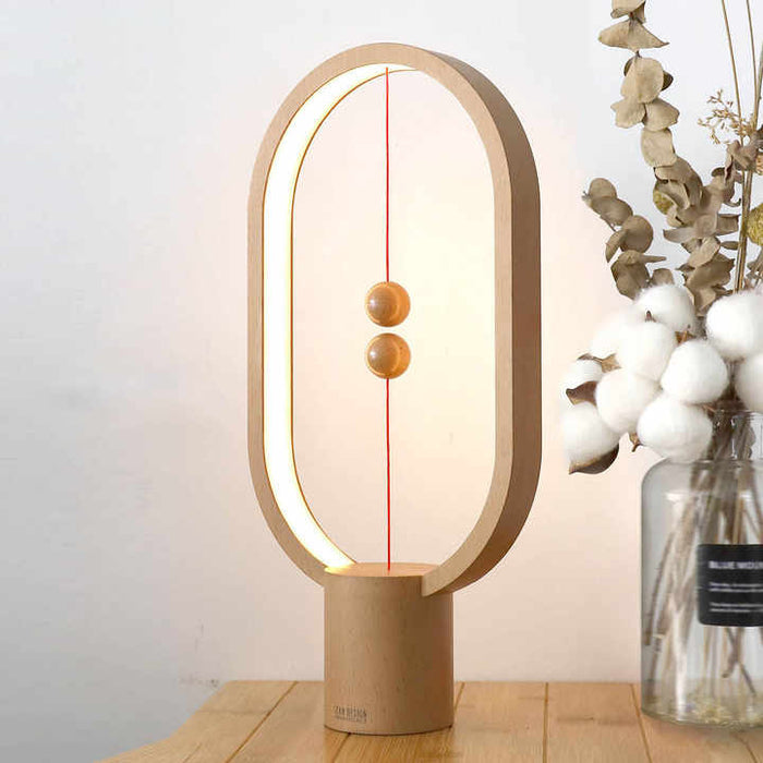 BalanceGlow Magnetic Table Lamp – Modern LED Suspension Light | Designer Ambient Lighting