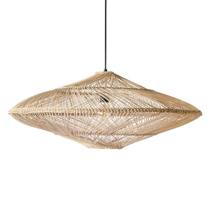 Rattan Pendant Light – Vintage Boho Ceiling Lamp | Natural Scandinavian Interior Lighting