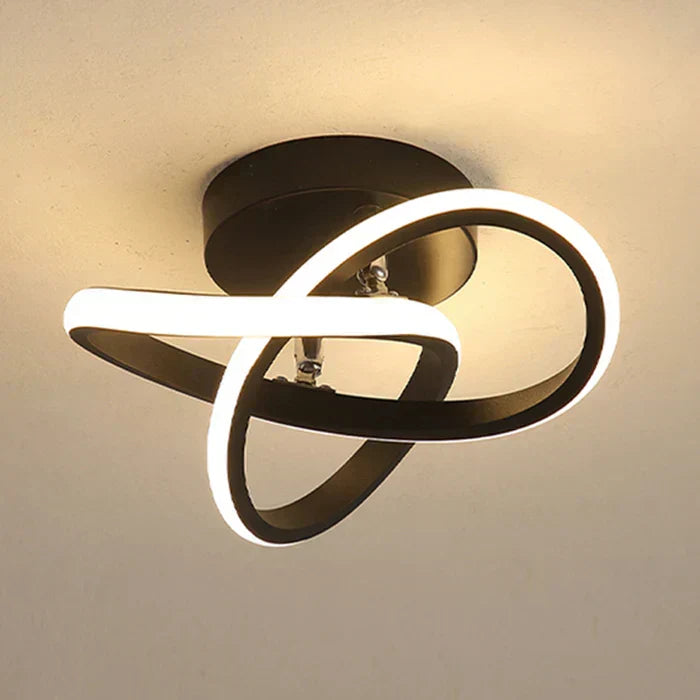 Modern LED Ring Ceiling Light – Dimmable Contemporary Flush Mount Lamp | Smart Ambient Interior Lighting