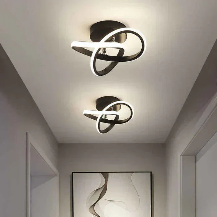 Modern LED Ring Ceiling Light – Dimmable Contemporary Flush Mount Lamp | Smart Ambient Interior Lighting