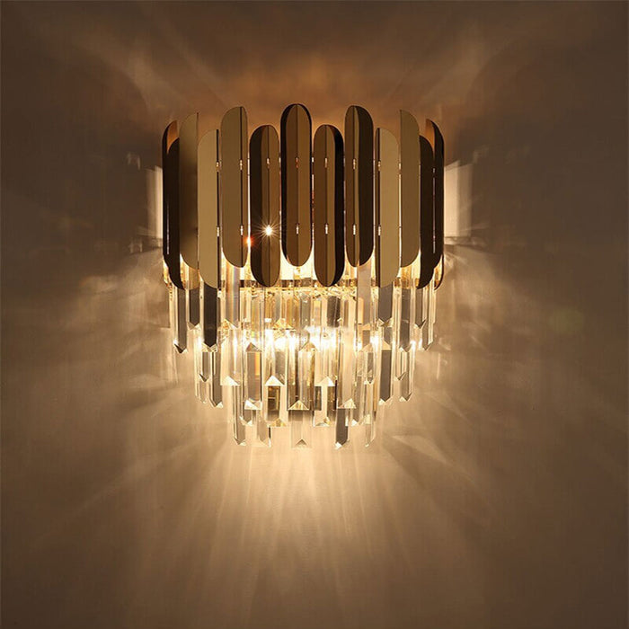 Veloura Glass Wall Light – Modern Luxury Wall Lamp | Elegant Stainless Steel Sconce for Contemporary Interiors