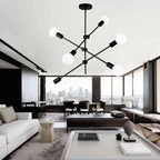 Luccero Sputnik Chandelier – Mid-Century Modern Ceiling Light | Industrial Designer Pendant for Contemporary Interiors