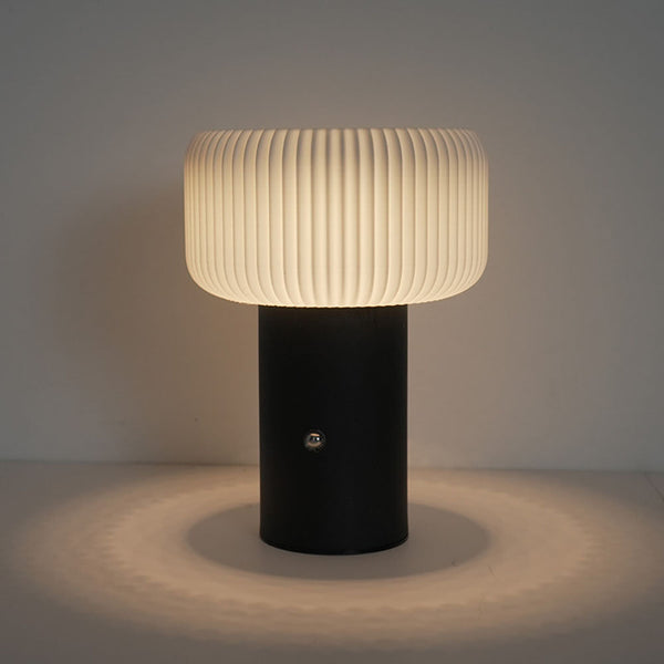 MushLume Rechargeable Night Light – Dimmable Mushroom Table Lamp | Modern Ambient LED Lighting