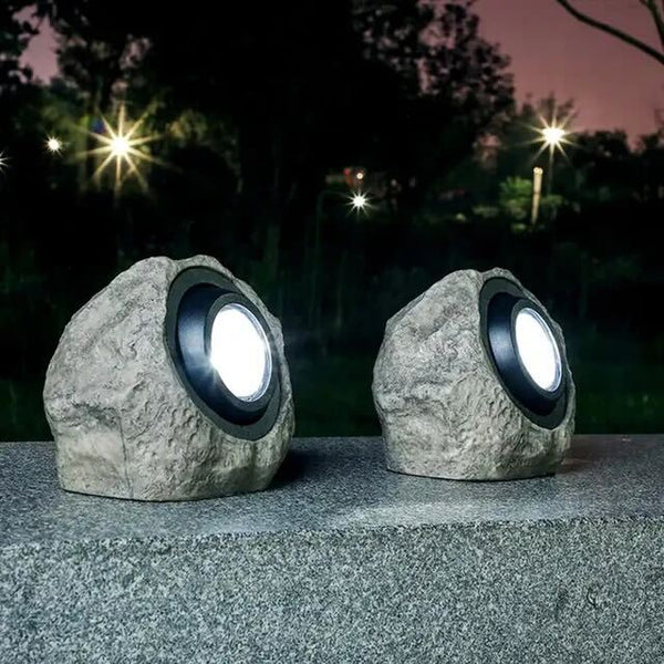 RockyLight – Solar Powered Stone-Shaped Garden Light | IP65 Outdoor Decorative Lighting