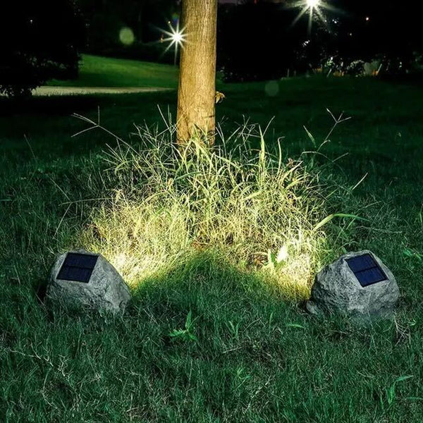 RockyLight – Solar Powered Stone-Shaped Garden Light | IP65 Outdoor Decorative Lighting