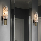 Carrara Luxe Wall Light – Marble & Brass Sconce | Premium Designer Accent Lighting