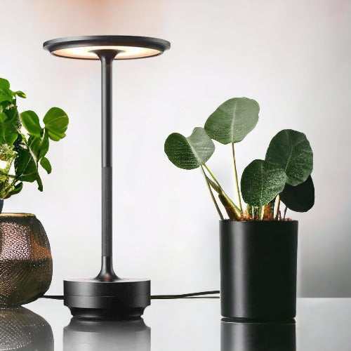 LuxeAura Rechargeable Table Lamp – Cordless Dimmable LED Ambient Light | Premium Designer Lighting
