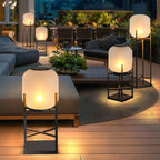 Solar Floor Lantern – Outdoor Solar Lamp | Weatherproof Garden & Patio Lighting