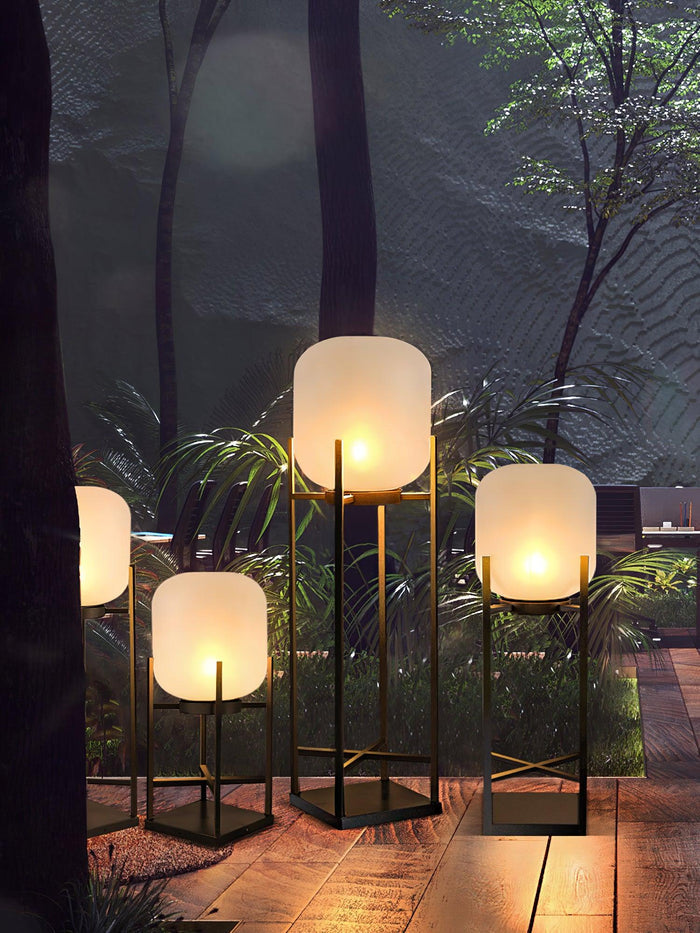 Solar Floor Lantern – Outdoor Solar Lamp | Weatherproof Garden & Patio Lighting