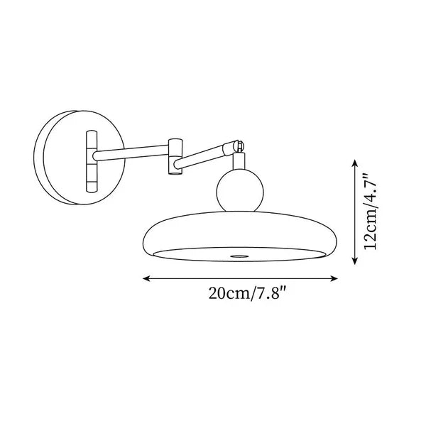 LumaFlex LED Wall Light – Adjustable Swing Arm Sconce | Modern Reading & Accent Lighting
