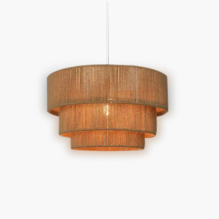 Mizora Rope Pendant Light – Rustic Natural Fibre Hanging Lamp | Modern Organic Ceiling Lighting