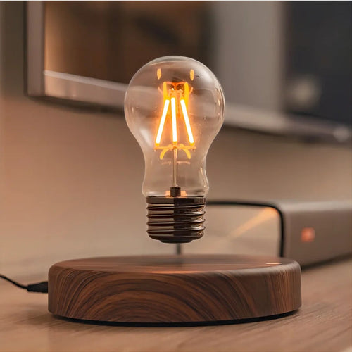 AeroLume Levitating Bulb Lamp – Floating LED Edison Light with Magnetic Suspension | Designer Ambient Lighting