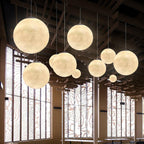 Moon Pendant Light – Modern Moon-Inspired Hanging Lamp | Integrated LED Ambient Lighting