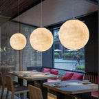Moon Pendant Light – Modern Moon-Inspired Hanging Lamp | Integrated LED Ambient Lighting
