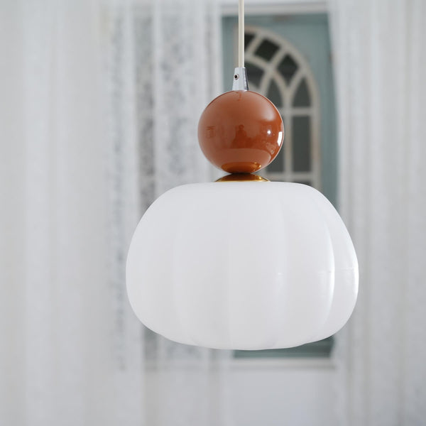 Yedra Pendant Light – Pumpkin-Shaped Designer Hanging Lamp | Soft Ambient Interior Lighting