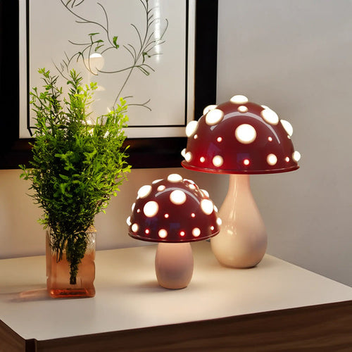 Amanita Table Lamp – Mushroom-Inspired Designer Lamp | Dimmable LED Ambient Lighting