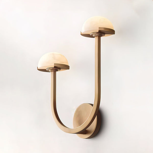 AlbaMush Alabaster Wall Light – Luxury Stone Sconce | Organic Designer Ambient Lighting