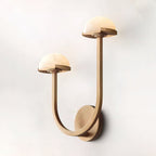AlbaMush Alabaster Wall Light – Luxury Stone Sconce | Organic Designer Ambient Lighting