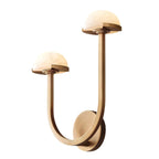 AlbaMush Alabaster Wall Light – Luxury Stone Sconce | Organic Designer Ambient Lighting
