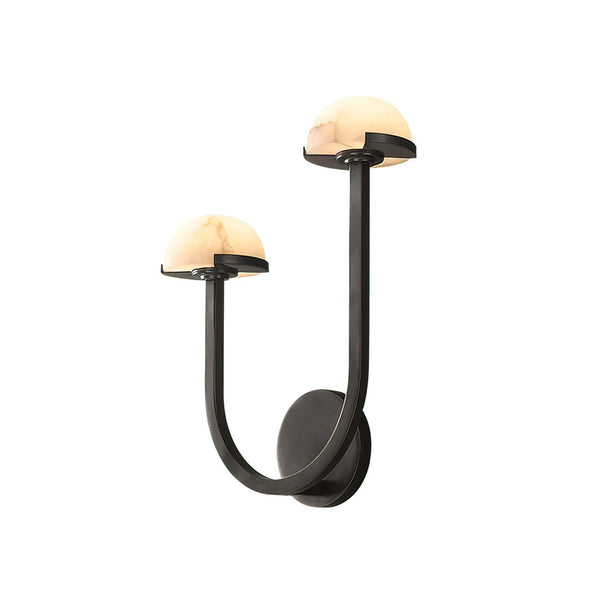 AlbaMush Alabaster Wall Light – Luxury Stone Sconce | Organic Designer Ambient Lighting