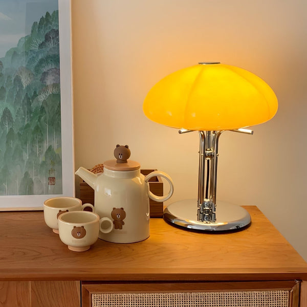 Pilz Bauhaus Table Lamp – Iconic Design with Warm Amber Illumination