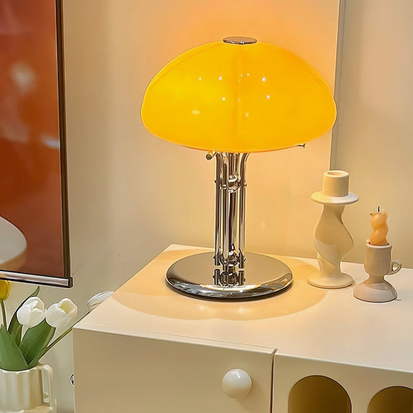 Pilz Bauhaus Table Lamp – Iconic Design with Warm Amber Illumination