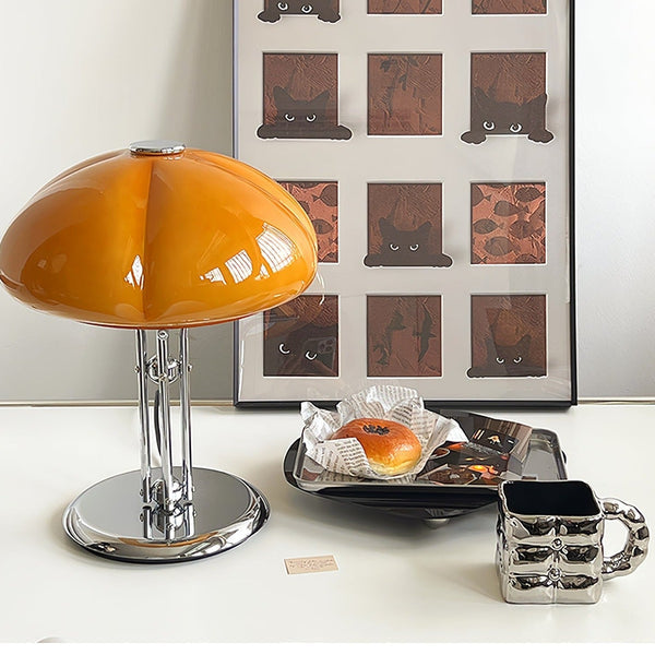 Pilz Bauhaus Table Lamp – Iconic Design with Warm Amber Illumination
