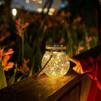 Set of 3 Solar-Powered Crackle Glass Garden Lights – Elegant Outdoor Solar Lighting