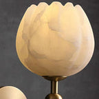 Rosé Marble Wall Light – Luxury Floral Sconce | Elegant Romantic Accent Lighting