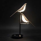 Aviaro LED Table Lamp – Sculptural Bird Light | Postmodern Designer Lighting with Gold Finish