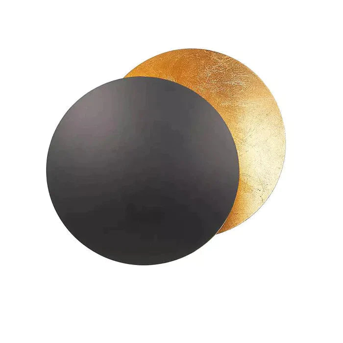 Eclipse Aura Wall Light – Rotating Gold LED Sconce | Luxury Modern Ambient Lighting