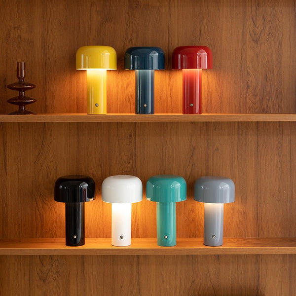 Milano Glow Rechargeable Mushroom Lamp – Cordless Italian Designer Lighting | Dimmable Ambient LED
