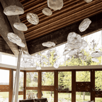 Bubble Glass Pendant Light – Minimalist Sculptural Hanging Lamp | Modern Statement Interior Lighting
